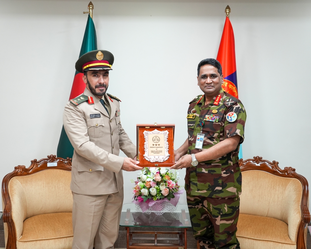Call On of Acting Military Attaché of Kingdom of Saudi Arabia to Bangladesh with Principal Staff Officer (PSO), AFD