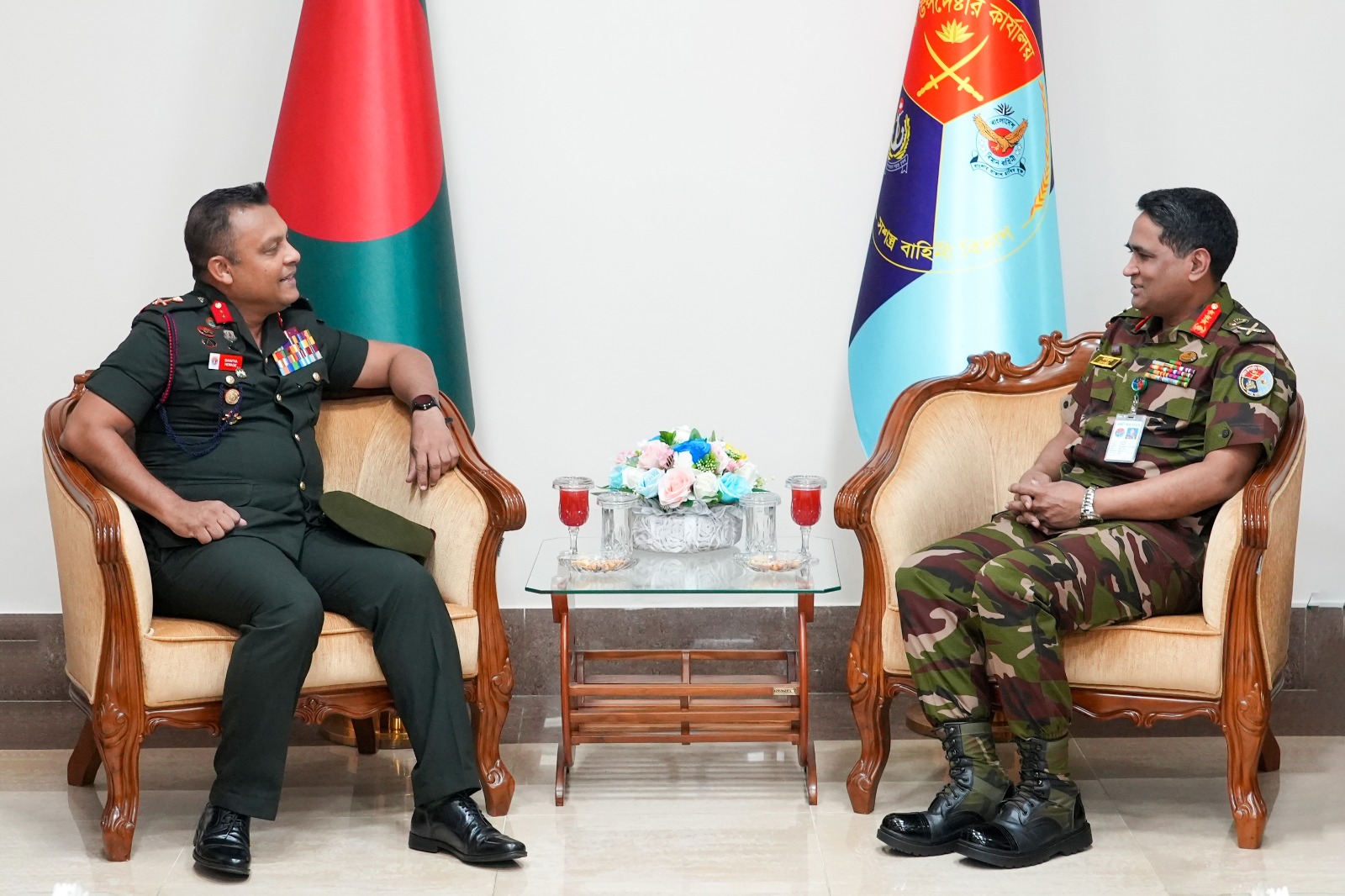 Call On between Commandant, Defence Services Command and Staff College, Democratic Socialist Republic of Sri Lanka and PSO), AFD