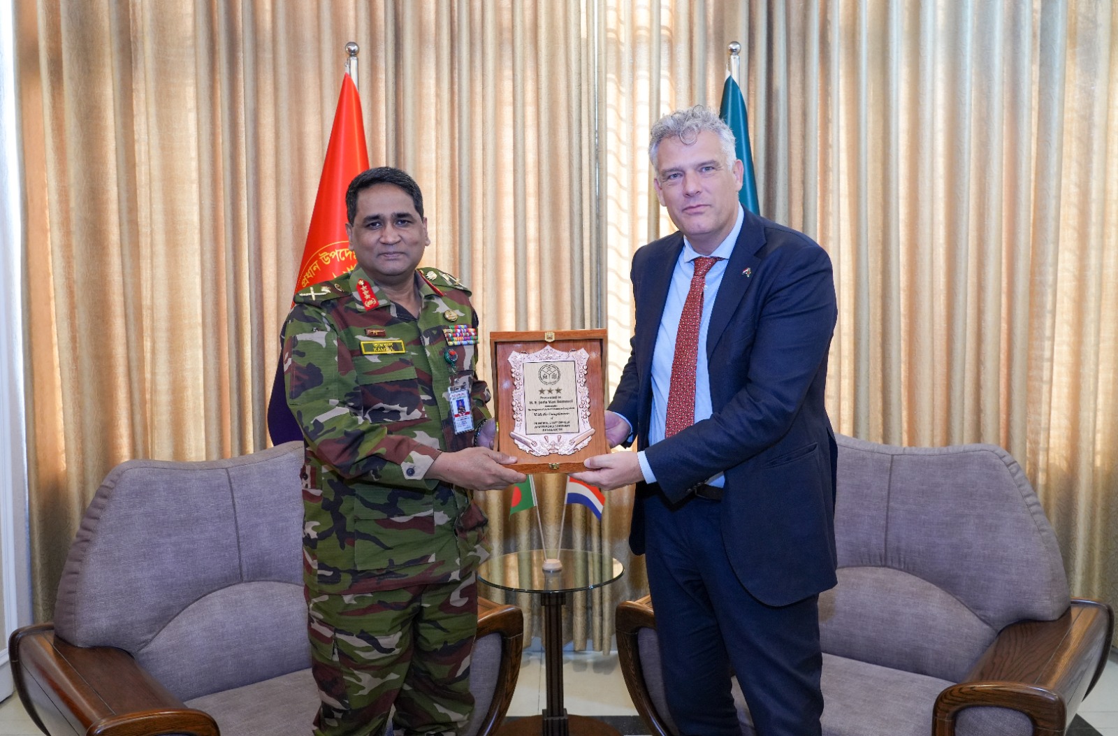‘Call On’ between Ambassador, Kingdom of the Netherlands and Principal Staff Officer (PSO), Armed Forces Division (AFD)