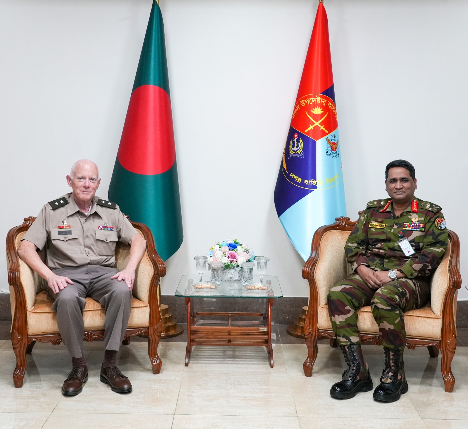 Call On’ between Major General E Darrin Cox, Commanding General, 18th Theater Medical Command (18th TMC), USA and Principal Staff Officer (PSO), Armed Forces Division (AFD)
