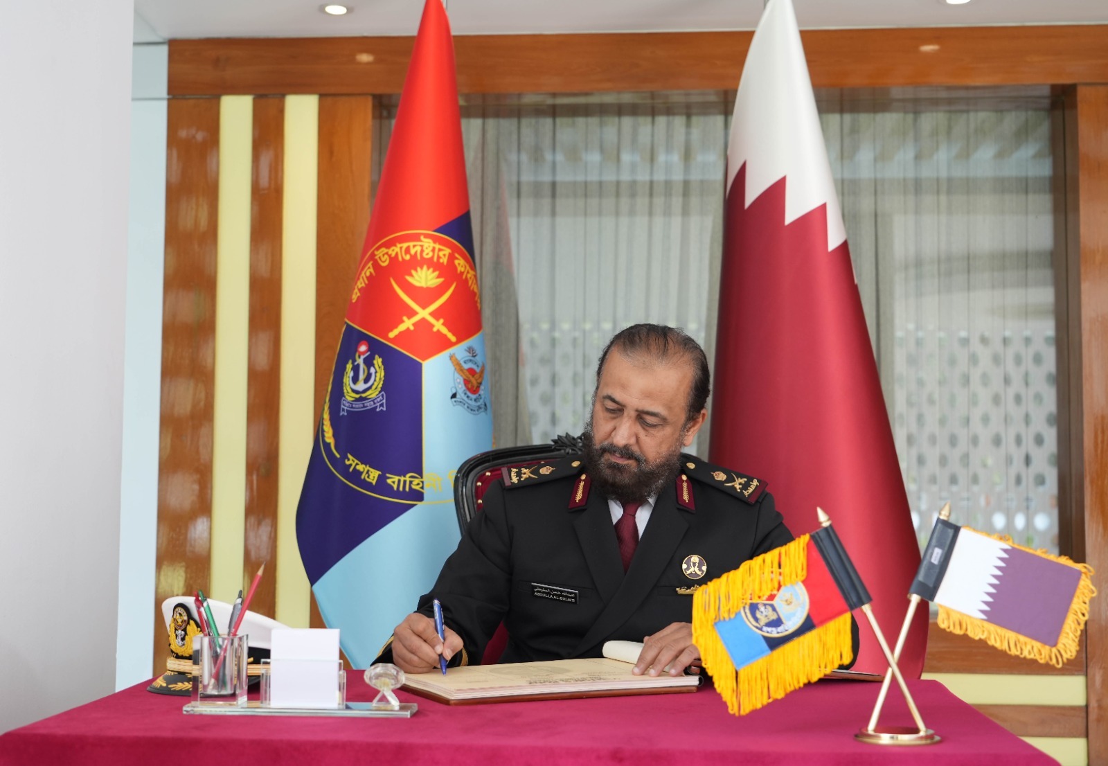 Call On between Commander of the Qatar Emiri Naval Forces and the Principal Staff Officer of the Armed Forces Division 