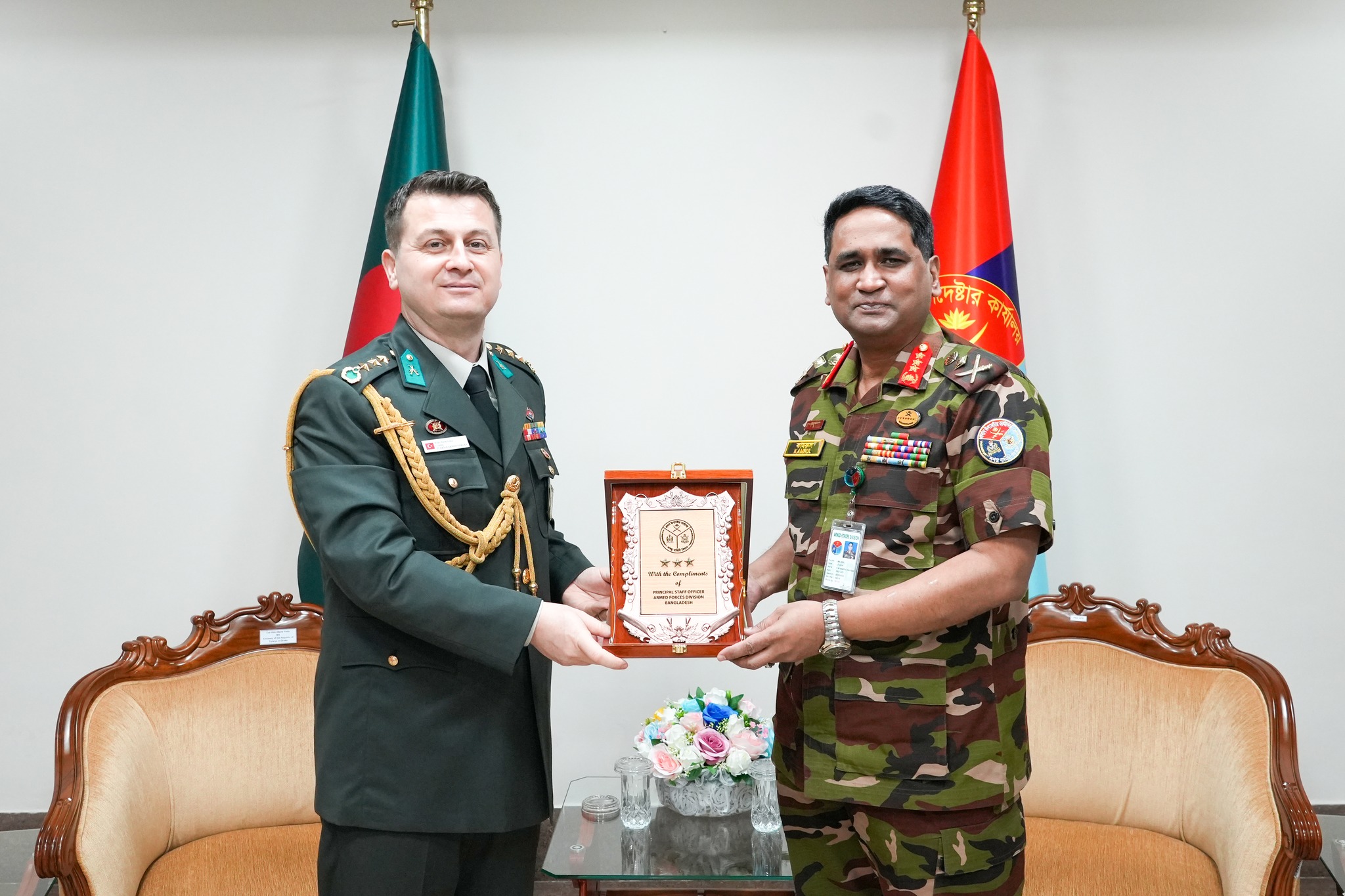 ‘Call On’ between Newly Appointed Military Attache of Republic of Türkiye to Bangladesh and Principal Staff Officer (PSO), Armed Forces Division (AFD)