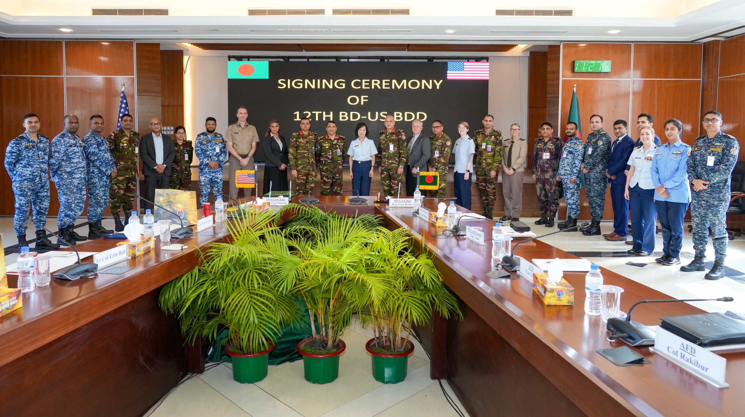 ১২তম বাংলাদেশ-যুক্তরাষ্ট্র দ্বিপাক্ষিক প্রতিরক্ষা সংলাপ